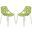 Asbury Dining Chair Set of 2 In Green