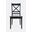 Asbury Park Cross Back Dining Chair Set of 2 In Black