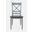 Asbury Park Cross Back Dining Chair Set of 2 In Grey