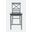 Asbury Park Solid Acacia Farmhouse X Back Stool Set of 2 In Grey