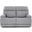 Ashbee Zero Gravity Loveseat with Power Recline, Power Head Rests and 3 Inch Footrest Extension In Dolphin
