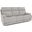 Ashbee Zero Gravity Sofa with Power Recline, Power Head Rests and 3 Inch Footrest Extension In Dove