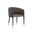 Asher Dining Armchair In Sparrow Grey and Napa Black