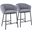 Ashland Counter Stool Set of 2 In Grey