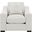 Ashlyn Fabric Upholstered Track Arm Accent Chair In Sand