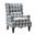 Asikli Manual Recliner In Plaid Black