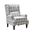Asikli Manual Recliner In Plaid Grey