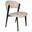 Aspen Modern Dining Chair Black Frame In Light Grey