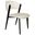 Aspen Modern Dining Chair Black Frame In White