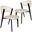 Aspen Modern Dining Chair Set of 2 Black Frame In White