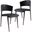 Aspen Modern Dining Chair Set of 2 In Black