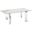 Astor Dining Table With Stainless Base and White Marbled Top
