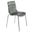 Astor Water Ripple Design Dining Chair In Black Base and Transparent Black Seat