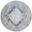 Astra Machine Washable 4' x 4' Round Indoor Rug In Blue and Ivory