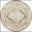 Astra Machine Washable 5'3" x 5'3" Round Vintage Indoor Rug In Ivory and Green