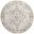Astra Machine Washable 5'3" x 5'3" Round Indoor Rug In Silver Grey