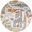 Astra Machine Washable Round Kids 4' x 4' Indoor Rug In Ivory