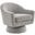 Astral Boucle Fabric Swivel Chair In Taupe