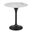 Astrid 20 Inch Side Table In High Gloss White and Matte Black