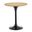 Astrid 20 Inch Side Table In Matte Black and Oak