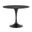 Astrid 40 Inch Round Table In Black and Matte Black