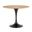Astrid 40 Inch Round Table In Matte Black and Oak