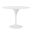 Astrid 40 Inch Round Table In Matte White and High Gloss White