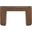Astrid Solid Wood and Oak Veneer Console Table In Brown