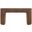 Astrid Solid Wood and Oak Veneer Desk In Brown