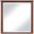 Astrid Solid Wood and Oak Veneer Mirror In Brown