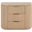 Astrid Solid Wood and Oak Veneer Nightstand In Natural and Oak