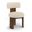 Atelier Vegan Leather Upholstered Dining Chair Set of 2 In Beige