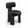 Atelier Vegan Leather Upholstered Dining Chair Set of 2 In Black