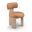 Atelier Vegan Leather Upholstered Dining Chair Set of 2 In Cognac