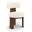 Atelier Vegan Leather Upholstered Dining Chair Set of 2 In Cream
