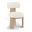 Atelier Vegan Leather Upholstered Dining Chair Set of 2 In Cream