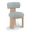 Atelier Vegan Leather Upholstered Dining Chair Set of 2 In Light Blue