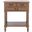 Athena 3 Drawer Console Table in Brown