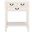 Athena 3 Drawer Console Table in Distressed White