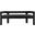 Athena Boucle Fabric Bench In Black