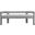 Athena Boucle Fabric Bench In Grey