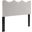 Athena Performance Velvet Full/Queen Headboard In Light Gray