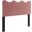 Athena Performance Velvet Twin Headboard In Dusty Rose