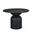Atlas 42 Inch Wood Stacked Pedestal Base Round Dining Table In Black