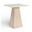Atrium Glass and Cane Top with Solid Wood Base Bar Height Table In Natural