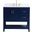 Aubrey 36 Inch Single Bathroom Vanity In Blue With Backsplash