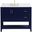 Aubrey 42 Inch Single Bathroom Vanity In Blue With Backsplash