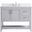 Aubrey 42 Inch Single Bathroom Vanity In Grey With Backsplash