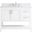 Aubrey 42 Inch Single Bathroom Vanity In White With Backsplash