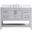 Aubrey 48 Inch Single Bathroom Vanity In Grey With Backsplash